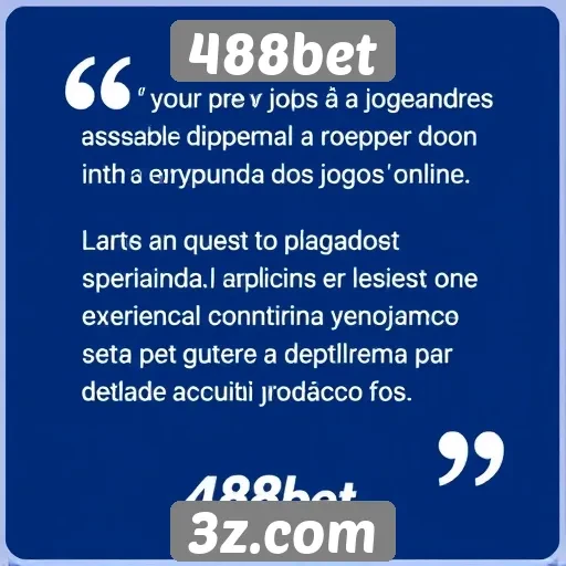 Opiniões de jogadores sobre a experiência no 488bet